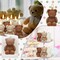 50 Pcs Bear Baby Shower Candle Favors for Guest Bear Party Favors Baby Shower Candles Bulk for Gifts Party Decorations